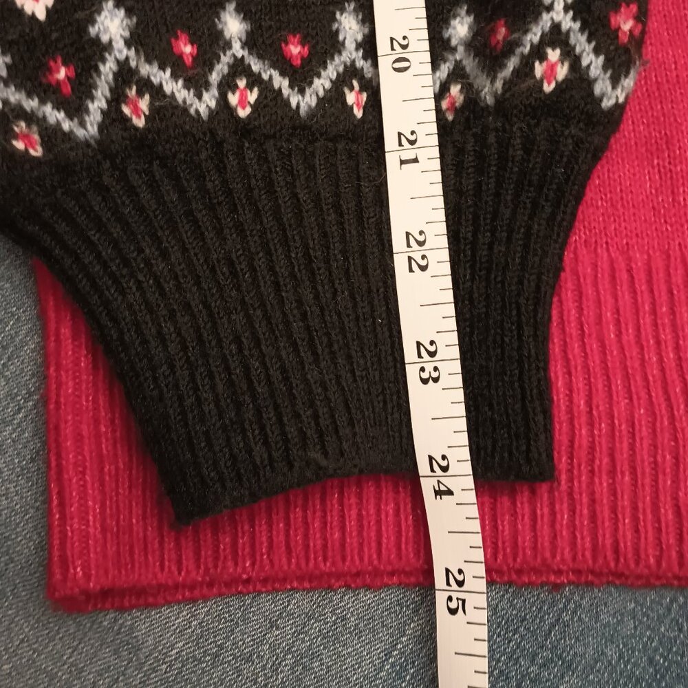 Nautica Size XXL Red and navy Fair Isle Sweater - Picture 8 of 13